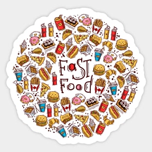 Fast Food Sticker